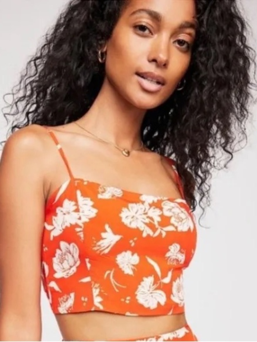 Free People I’ve Got a Feeling Floral Crop Top Size Small